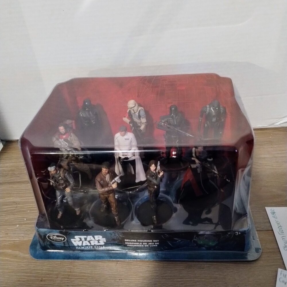 Disney Store STAR WARS Rogue One Deluxe Figurine Set NEW IN BOX - Picture 2 of 7